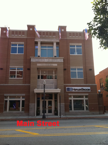 front of Edwardsville office building