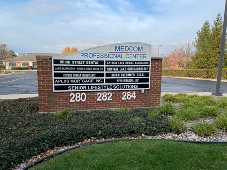 Crystal Lake sign board Crystal Lake sign board